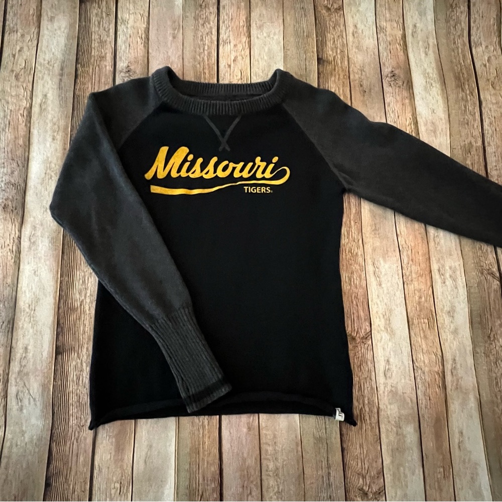 University of Missouri Mizzou women’s knit Crewneck graphic sweater | size S/P